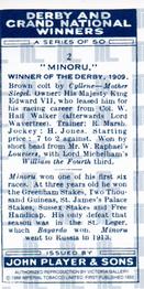 1988 Imperial Tobacco Derby and Grand National Winners #2 Minoru Back